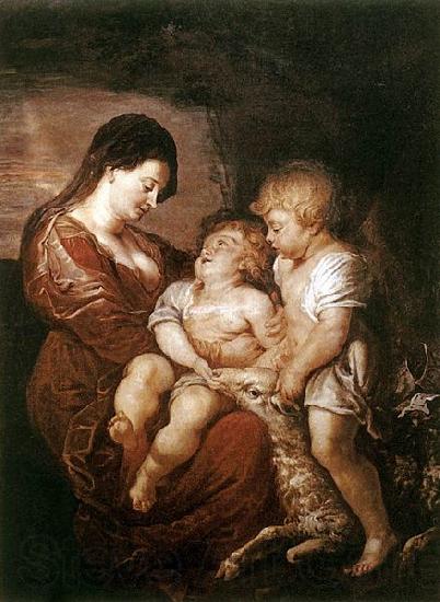 Peter Paul Rubens Virgin and Child with the Infant St John Norge oil painting art